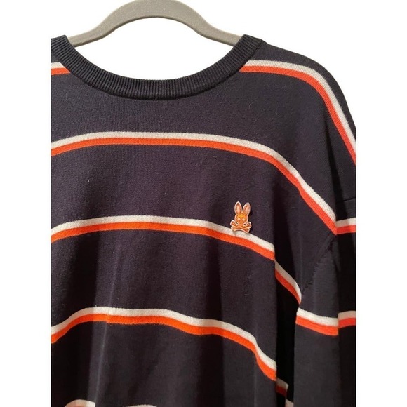 Psycho Bunny Striped Crew Neck Sweater 3X - Picture 2 of 5